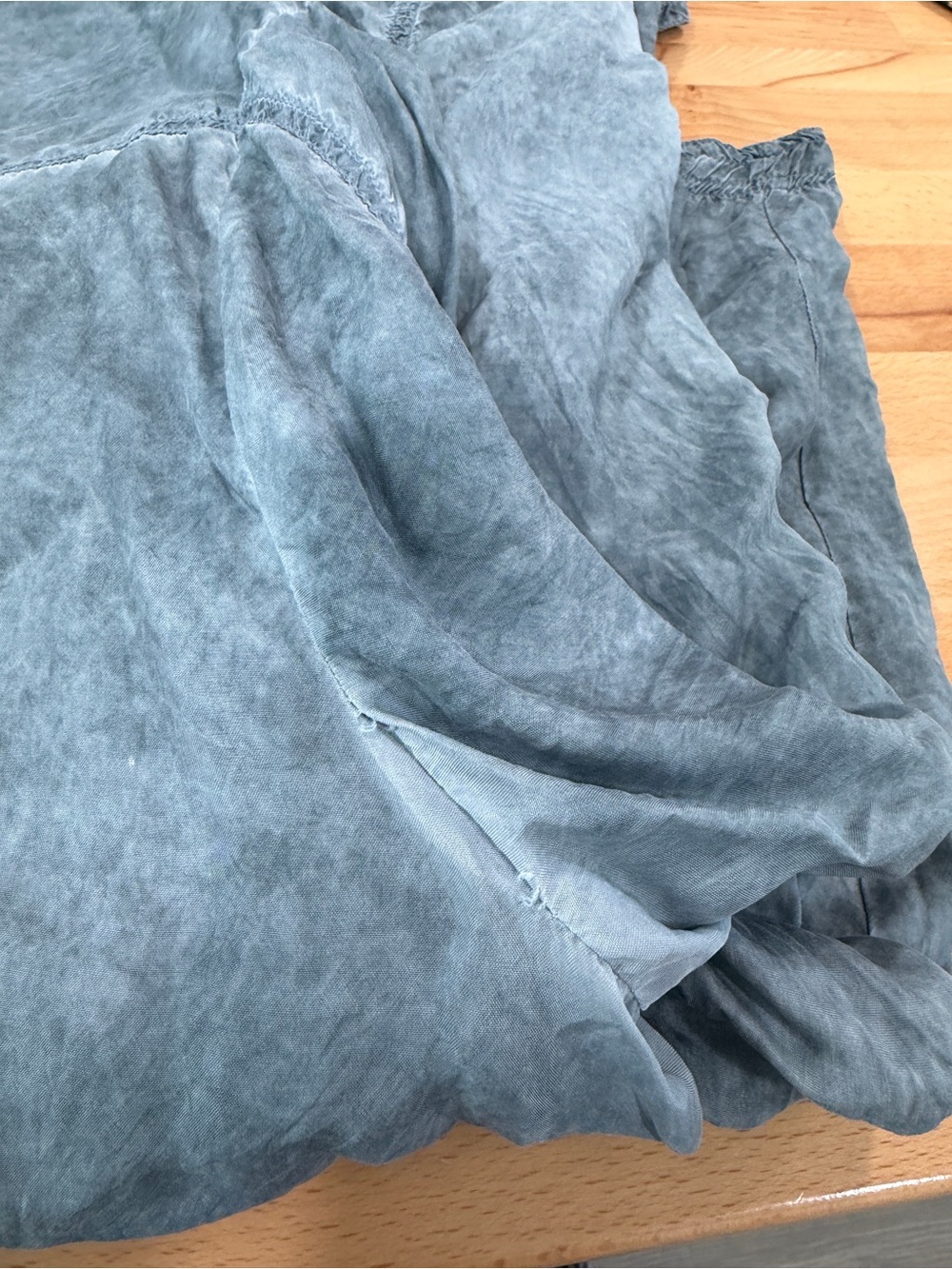 Johnny Was Pete & Greta Mineral Wash Tunic Top Women’s Large Gray Button Front - Picture 7 of 7